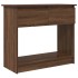 Mesa consola con cajones roble marrón 85,5x38,5x74,5