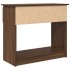 Mesa consola con cajones roble marrón 85,5x38,5x74,5