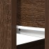 Mesa consola con cajones roble marrón 85,5x38,5x74,5