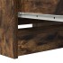 Aparador roble ahumado 37,5x35x99 cm madera de