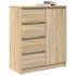 Aparador con cajones roble Sonoma 71x35x84 cm madera