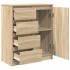 Aparador con cajones roble Sonoma 71x35x84 cm madera