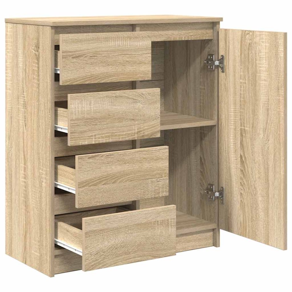 Aparador con cajones roble Sonoma 71x35x84 cm madera