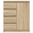 Aparador con cajones roble Sonoma 71x35x84 cm madera