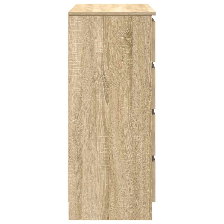 Aparador con cajones roble Sonoma 71x35x84 cm madera