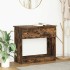Mesa consola con cajones roble ahumado 85,5x38,5x74,5