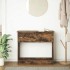 Mesa consola con cajones roble ahumado 85,5x38,5x74,5