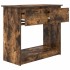 Mesa consola con cajones roble ahumado 85,5x38,5x74,5