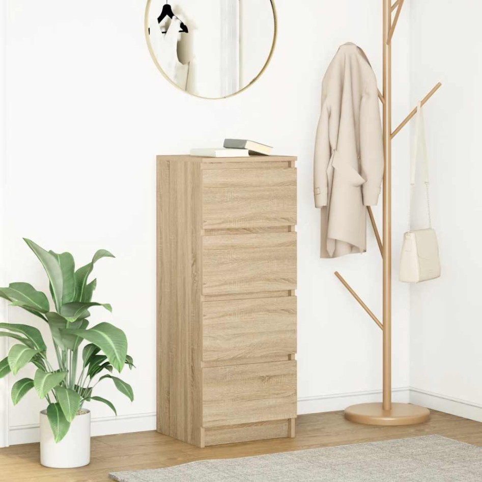 Aparador roble Sonoma 37,5x35x76 cm madera