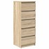 Aparador con cajones roble Sonoma 37,5x35x99