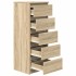 Aparador con cajones roble Sonoma 37,5x35x99