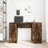 Escritorio roble ahumado 120x42x76 cm madera de