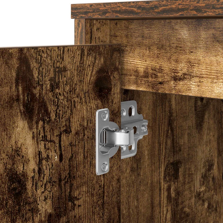 Escritorio roble ahumado 120x42x76 cm madera de