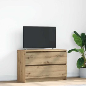 Mueble de TV Artisan Roble 80x35x54 cm Madera de