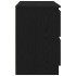 Mueble de TV de madera de ingeniería negro 80x35x54