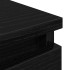 Mueble de TV de madera de ingeniería negro 80x35x54