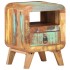 Mesita de noche de madera maciza reciclada 30x30x41