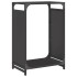 Leñero negro 44x28x65 cm Acero laminado en