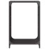 Leñero negro 44x28x65 cm Acero laminado en