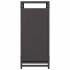 Leñero negro 44x28x65 cm Acero laminado en