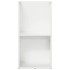 Leñero blanco 40x30x80 cm Acero laminado en