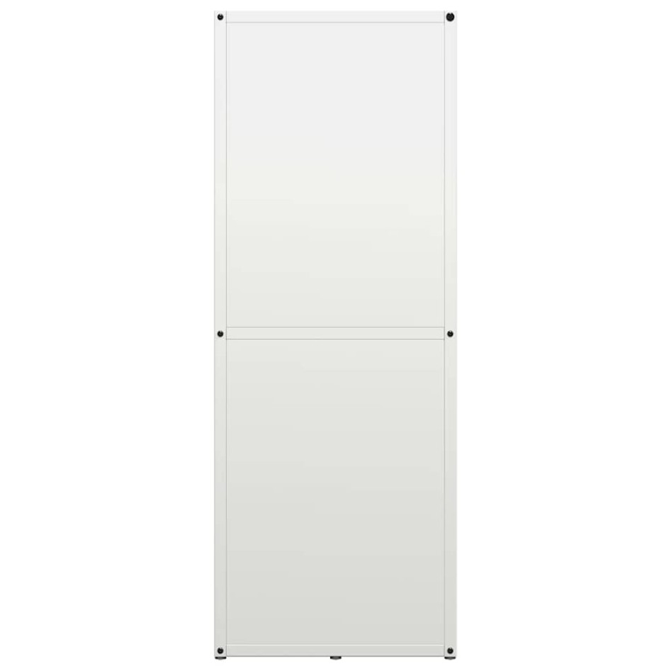 Leñero blanco 40x30x80 cm Acero laminado en