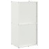 Leñero blanco 40x30x80 cm Acero laminado en