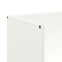 Leñero blanco 40x30x80 cm Acero laminado en