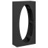 Leñero negro 50x23x100 cm Acero laminado en