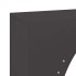 Leñero negro 50x23x100 cm Acero laminado en
