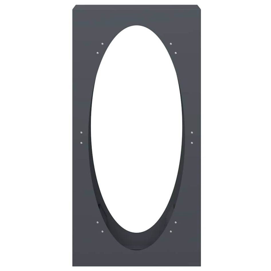 Leñero antracita 50x23x100 cm Acero laminado en