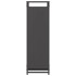 Leñero negro 44x28x90 cm Acero laminado en