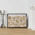 Leñero antracita 90x28x65 cm Acero laminado en