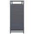Leñero antracita 90x28x65 cm Acero laminado en