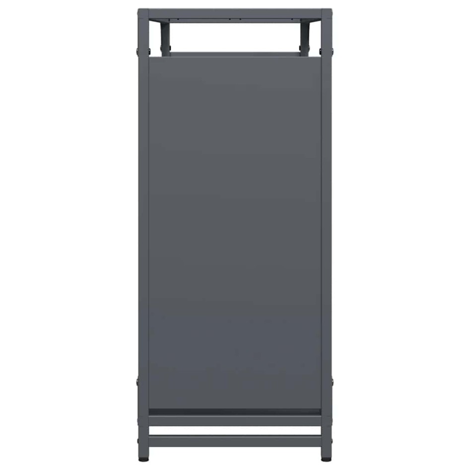 Leñero antracita 90x28x65 cm Acero laminado en