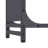 Leñero antracita 90x28x65 cm Acero laminado en