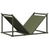 Leñero verde oliva 70x43x34,5 cm Acero laminado en