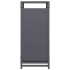 Leñero antracita 44x28x65 cm Acero laminado en