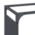 Leñero antracita 44x28x65 cm Acero laminado en