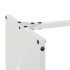 Leñero blanco 40x30x80 cm Acero laminado en