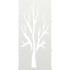 Leñero blanco 40x30x80 cm Acero laminado en