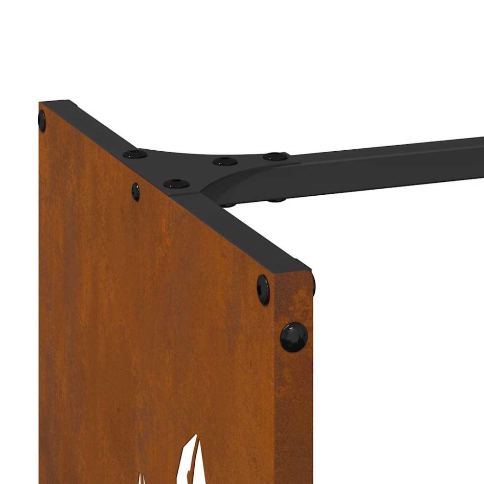 Leñero 40x30x80 cm acero