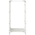 Leñero blanco 40x30x80 cm Acero laminado en