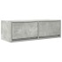Mueble de TV de madera de ingeniería gris hormigón