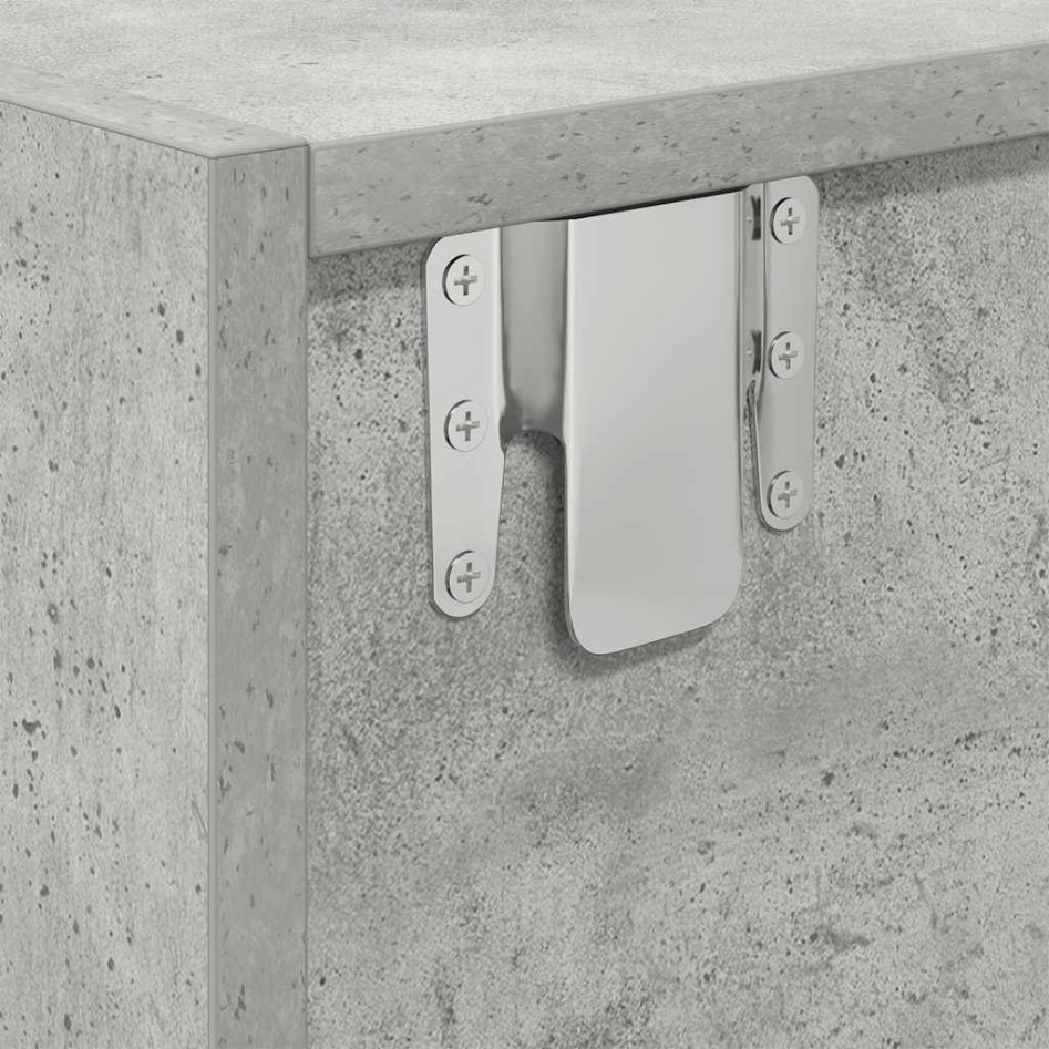 Mueble de TV de madera de ingeniería gris hormigón