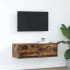 Mueble de TV de roble ahumado 80x31x25,5cm Madera de