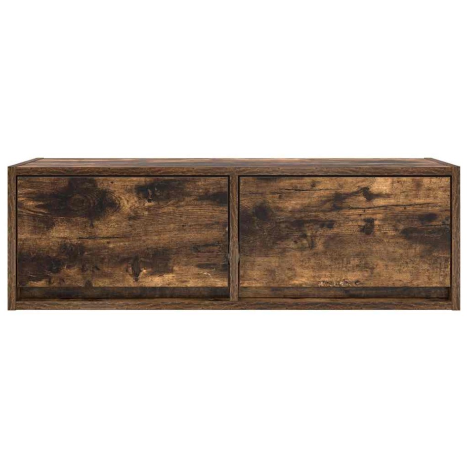 Mueble de TV de roble ahumado 80x31x25,5cm Madera de