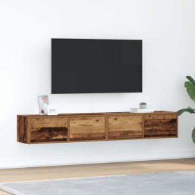 Muebles de TV 2 uds 80x31x25,5 cm Madera ingeniería