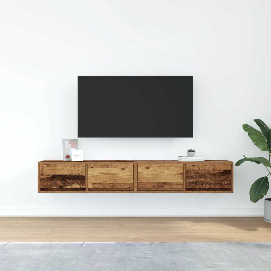 Muebles de TV 2 uds 80x31x25,5 cm Madera ingeniería