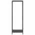 Leñero negro 34x25x100 cm Acero laminado en